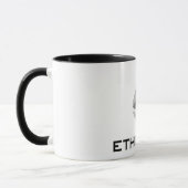 Ethereum ETH 8-Bit-Logo | Tasse (Links)