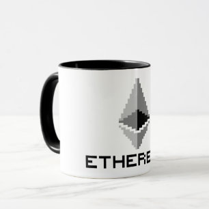 Ethereum ETH 8-Bit-Logo Tasse