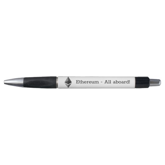 Ethereum ETH All an Bord!stift Kugelschreiber (Vorderseite)