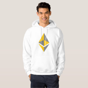 Ethereum ETH Grau & Gold Logo Kapuzenpullover Hoodie