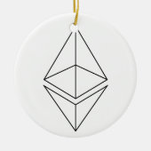 Ethereum Eth Keramik Ornament (Vorne)