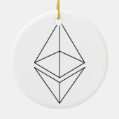 Ethereum Eth Keramik Ornament (Hinten)