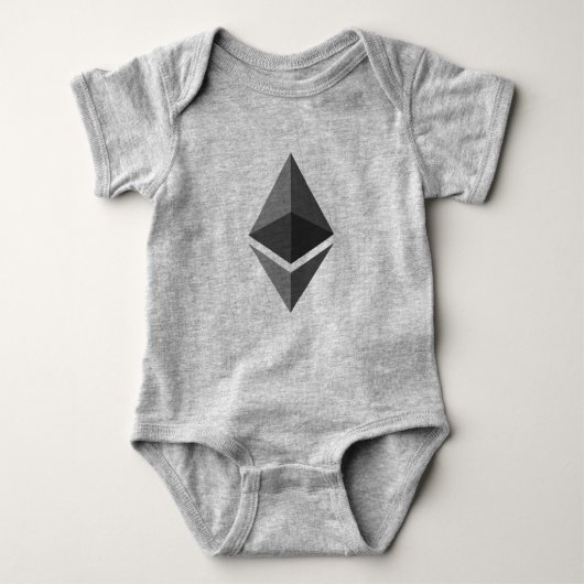 Ethereum ETH Logo | Baby Bodysuit Baby Strampler (Vorderseite)