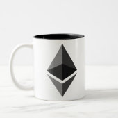 Ethereum ETH Logo Crypto Blockchain Zweifarbige Tasse (Links)
