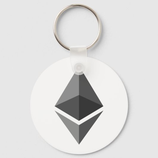 Ethereum ETH Logo | Grundlegender Schlüsselanhänge Schlüsselanhänger (Vorderseite)