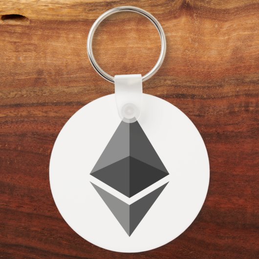 Ethereum ETH Logo | Grundlegender Schlüsselanhänge Schlüsselanhänger (Vorderseite)