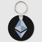 Ethereum ETH-Logo | Grundlegender Schlüsselanhänge Schlüsselanhänger (Vorderseite)