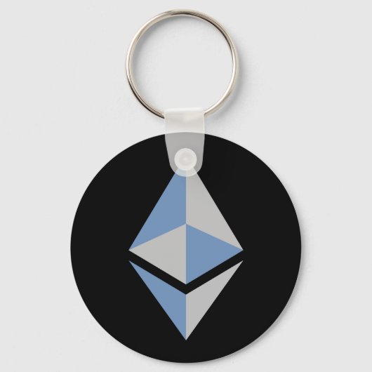 Ethereum ETH-Logo | Grundlegender Schlüsselanhänge Schlüsselanhänger (Vorderseite)