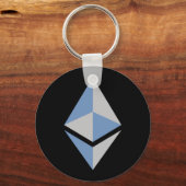 Ethereum ETH-Logo | Grundlegender Schlüsselanhänge Schlüsselanhänger (Vorderseite)