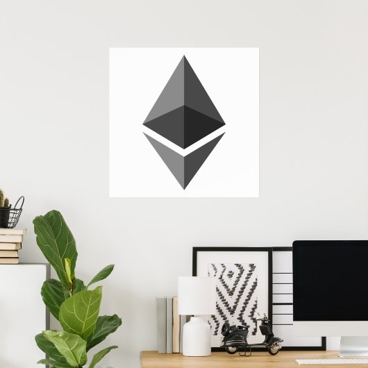 Ethereum ETH Logo | Poster (Heimbüro)