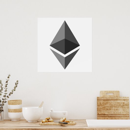 Ethereum ETH Logo | Poster (Küche)
