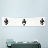 Ethereum Gray Icon 2.5x12 Vinyl Banner (Messeveranstaltung)