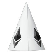 Ethereum Gray Icon Party Hat Partyhütchen (Rückseite)