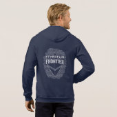 Ethereum GrenzSchmutzweiß auf Dunkelheit Hoodie (Schwarz voll)