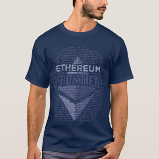 Ethereum Grenzvolle Schmutzvorlage u. Marineblau T-Shirt