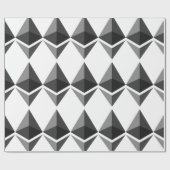 Ethereum Grey Icon Wrapping Paper Geschenkpapier (Flach)