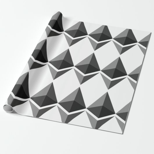 Ethereum Grey Icon Wrapping Paper Geschenkpapier (Ungerollt)