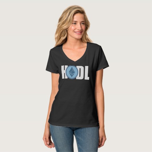 Ethereum Hodl Hodler Crypto Bitcoin Ethereum Miner T-Shirt (Vorderseite Vollansicht)