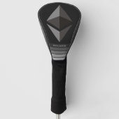 Ethereum Investment Crypto mit Namen Graue Streife Golf Headcover (Vorderseite)