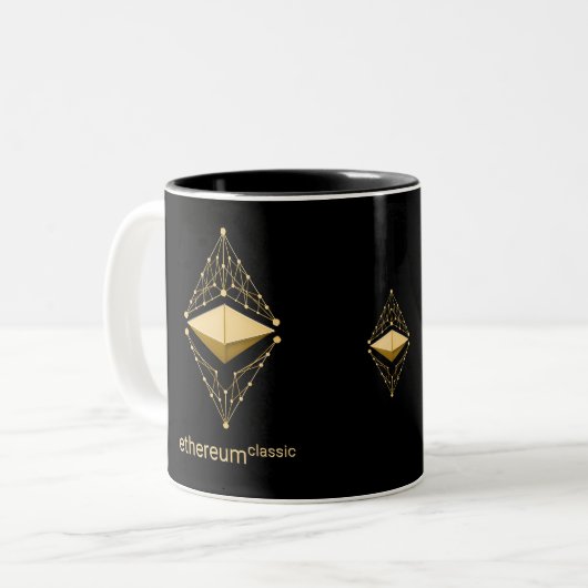 Ethereum Klassiker gemacht vom Gold Zweifarbige Tasse (Vorderseite Links)