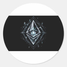 Ethereum-Kristallreliquie-Aufkleber
