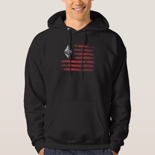 Ethereum Krypto Eth Kryptowährung Flagge Männer Un Hoodie (Vorderseite)