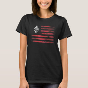 Ethereum Krypto Eth Kryptowährungsflagge Männer un T-Shirt