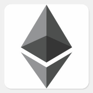 Ethereum - Kryptowährung Super PAC Quadratischer Aufkleber