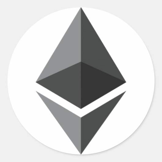 Ethereum - Kryptowährung Super PAC Runder Aufkleber (Vorderseite)