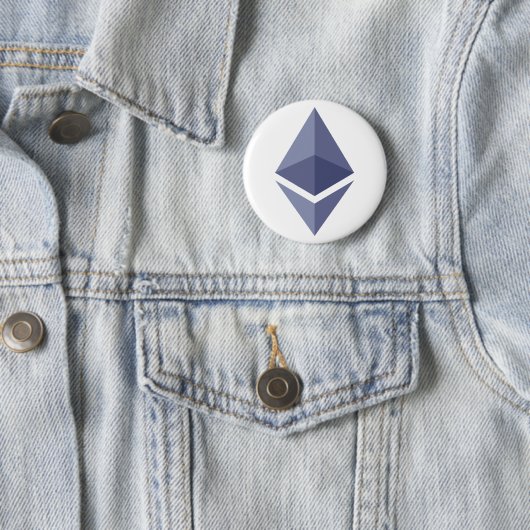 Ethereum Lila Crypto Symbol Button (Beispiel)