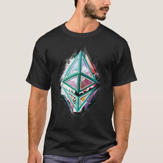 Ethereum Logo Abstrakt 01 Essenzieller T - Shirt (Vorderseite)