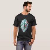 Ethereum Logo Abstrakt 01 Essenzieller T - Shirt (Vorne ganz)