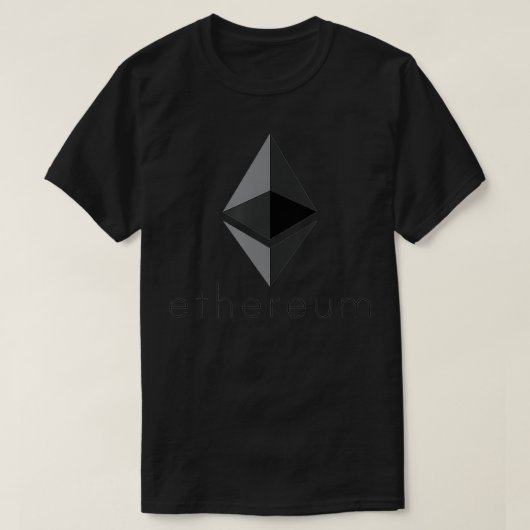 Ethereum Logo I Vintag ETH Krypto T-Shirt (Design vorne)