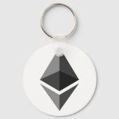 Ethereum Logo Schlüsselanhänger Einfache graue, we (Vorderseite)