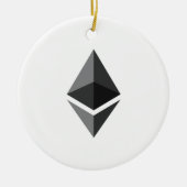 Ethereum runde hängende Verzierung Keramik Ornament (Vorne)