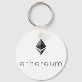 Ethereum-Schlüsselanhänger mit Name Schlüsselanhänger (Vorderseite)