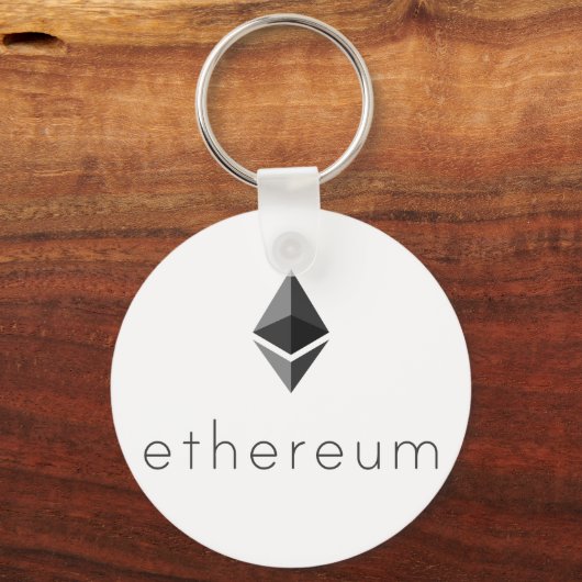 Ethereum-Schlüsselanhänger mit Name Schlüsselanhänger (Vorderseite)