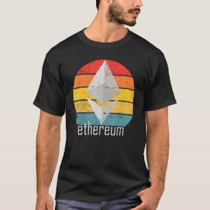 Ethereum Sunset Kryptowährung Eth erschütterte Cry T-Shirt