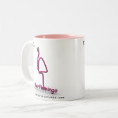 EtherFlamingoMug Zweifarbige Tasse (Vorderseite Links)