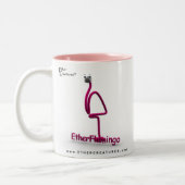 EtherFlamingoMug Zweifarbige Tasse (Links)