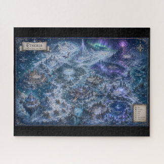 Etheria (Fantasy-Weltkarte) Puzzle