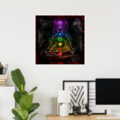 ETHERIC AURA CHAKRA POSTER (Heimbüro)