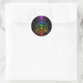 ETHERIC AURA CHAKRA RUNDER AUFKLEBER (Tasche)