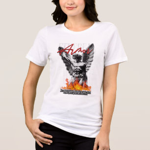 etherm armor angel design Tri-Blend shirt