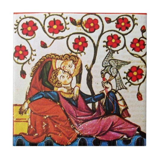 ETHERNAL LIEBE, weiß Fliese (Vorderseite)