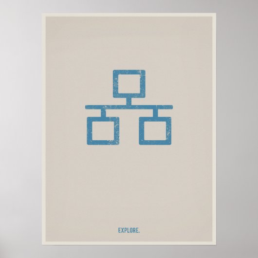 Ethernet-Minimalistisches Poster (Vorne)