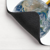 Ethernet-Netzwerk vernetzte Erde Mousepad (Ecke)