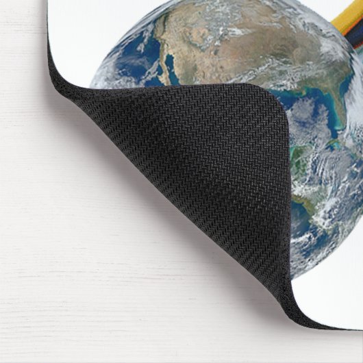 Ethernet-Netzwerk vernetzte Erde Mousepad (Ecke)