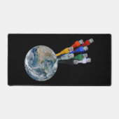 Ethernet-Netzwerk vernetzte Erde Schreibtischunterlage (Vorderseite)