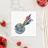 Ethernet-Netzwerk vernetzte Erde Serviette (Beispiel)